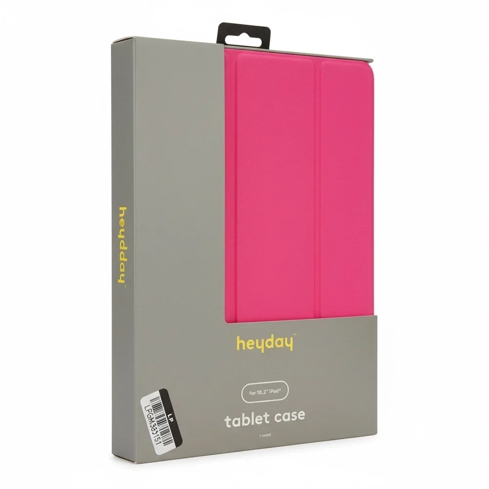 Heyday Pink Tablet Case for Apple iPad 10.2” – Tri-Fold Stand – New in Box